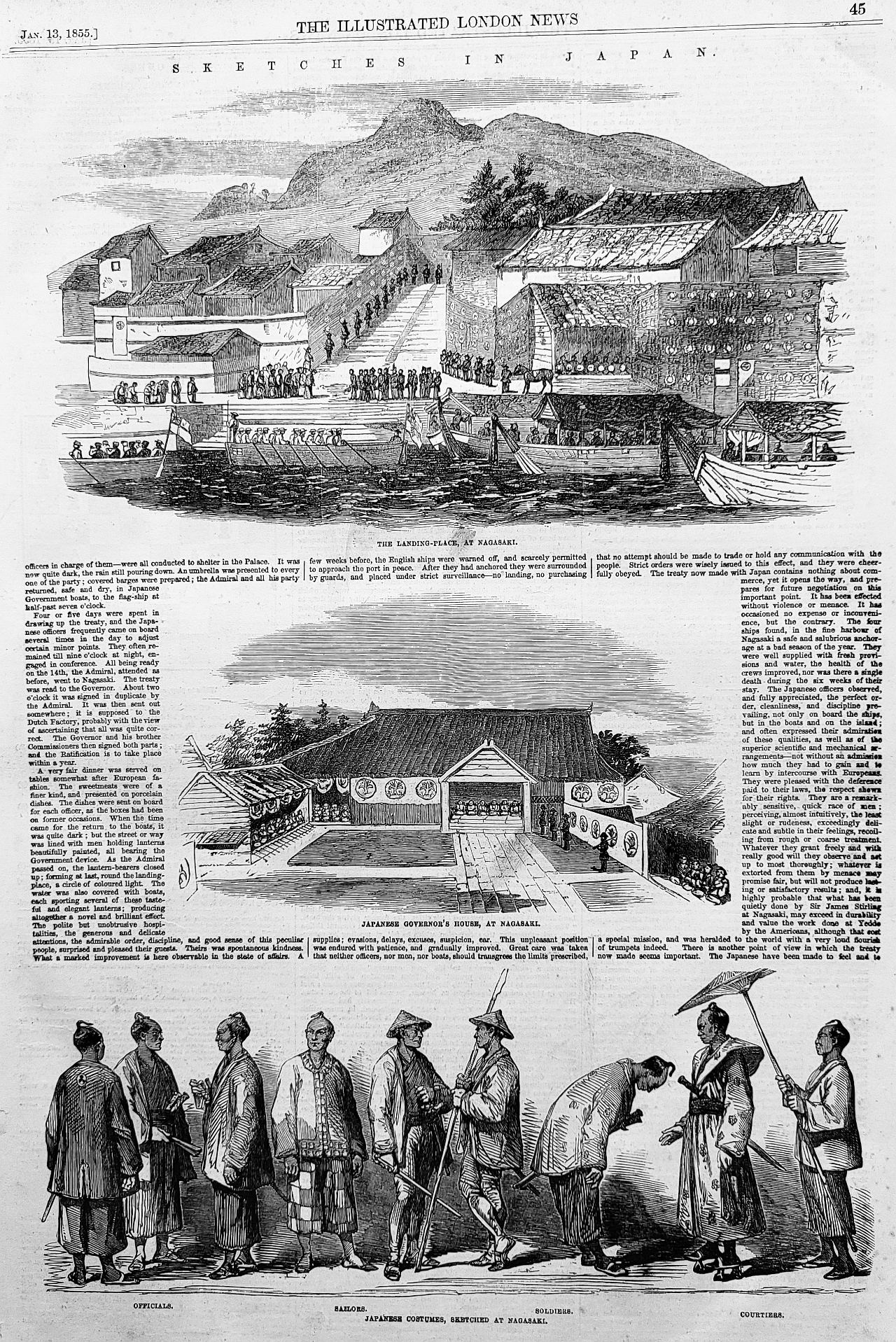 smore sketches in Japan 1855
